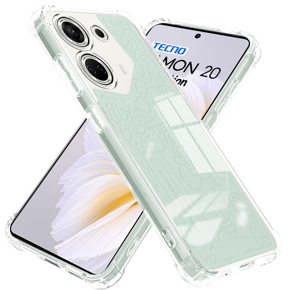 Shockproof Clear Phone Case For Tecno Camon 20 Pro 4G 20Pro 5G Case Soft Silicone Bumper For Tecno Camon 20 20s Pro Cover Fundas