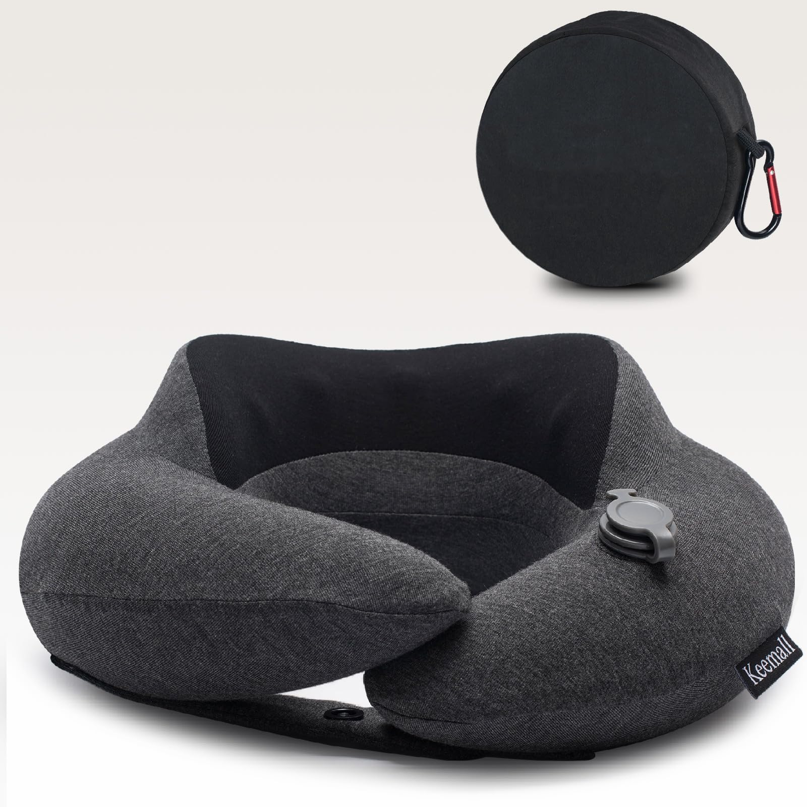 

PZCOD Airplane Neck Inflatable Travel Neck with Storage Bag Pillow, Pillow, Portable, Lightweight, Washable, Travel-Friendly, (for Trains, Planes,