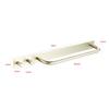 Promotion! Strong Viscosity Adhesive Towel Holder with Two Hooks Rustproof 304 Stainless Steel 3M01N