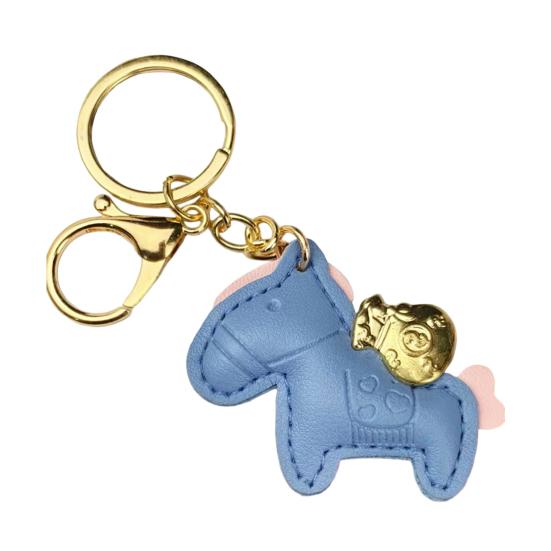 Pferd Taschenanhänger Kompakter Mini Schlüsselanhänger Handgefertigt Kunstleder Pferdeanhänger Handtaschen Geldbörsen Rucksäcke Taschenzubehör