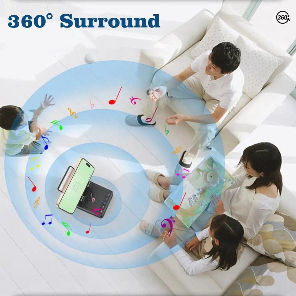 Multi Functional Mobile Phone Holder 3 In 1 Charger Phone Stand with Bluetooth Speaker Desktop