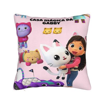 Funda de almohada para casa de muñecas G-Gabbys Girl Estampado por sublimación Funda de cojín Decoraciones Funda de almohada Hogar Multitamaño