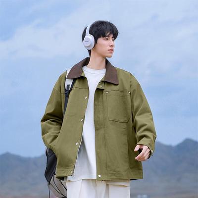 VUUG Men's American Retro Workwear Bomber Jacket