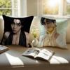 POP Korea CChoo YoungWoo Cushion Cover Pillowcase Antidustmite Invisible Zipper Short Plush Sofa Cushion