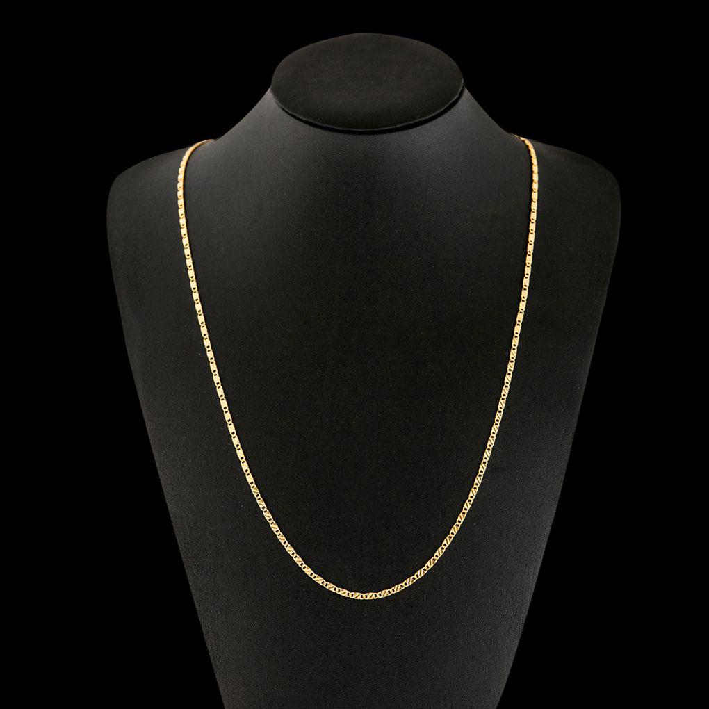 Acero inoxidable collar y pulsera cadena 60 cm pulsera 22 cm en ejecución plana