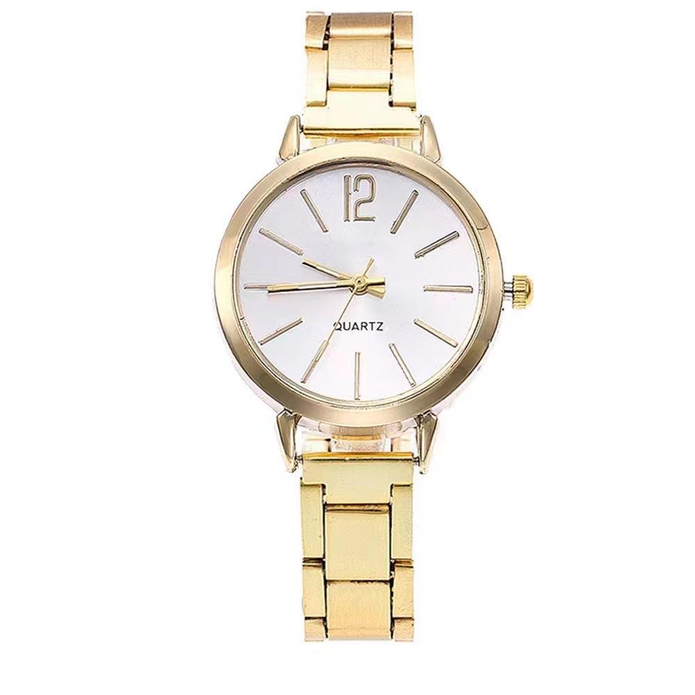 Ladies Watch Women S Fashion Gold Steel Belt Quartz Watch Girls Student Fashion Bracelet Set Women S Watch золотой
