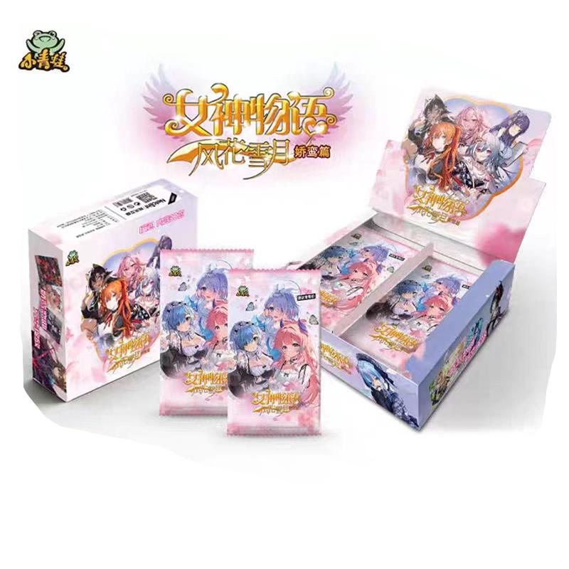 Kleiner Frosch Neue Göttinnen-Geschichte Sammelkarten Eine Box enthält 30 Kartenpackungen Wunderschönes Anime-Stil Geschenk Spielzeug Sammlerstücke