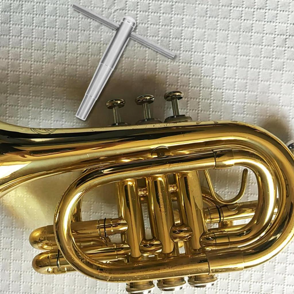 2PCS Trumpet Repair Handle Mouthpiece Truing Trumpet Maintenance Wrench for Repairing Metal Dent French Horn Tool, Trumpets, Materials, Removal,