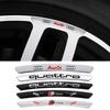 4Pcs Aluminium Car Wheel Hub Styling Stickers Decoration Strip For A7 A3 A4 A6 A5 Q5 A1 Q7 Q3 Q4 TT SQ5 RSQ3 RSQ8 S3 S4 RS5