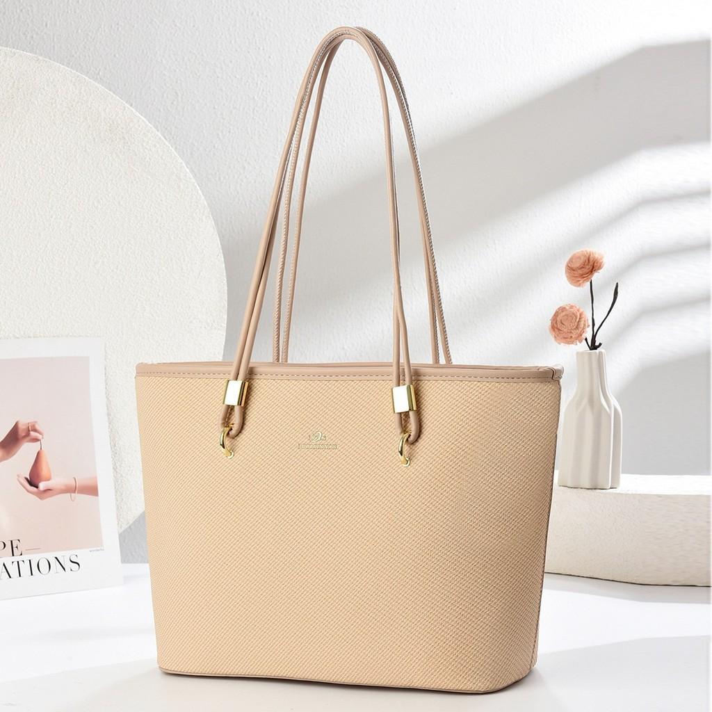 Tote Bag For Women Large Pu Handbag With Zipper Pockets For Daily Use