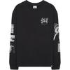 Landscape Print Crewneck Long Sleeve Sweatshirt Men Sweatshirt Black DJ5802-010