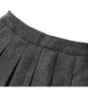 French Grey Lapel Top & Pleated Skirt Suit - New College Style Series