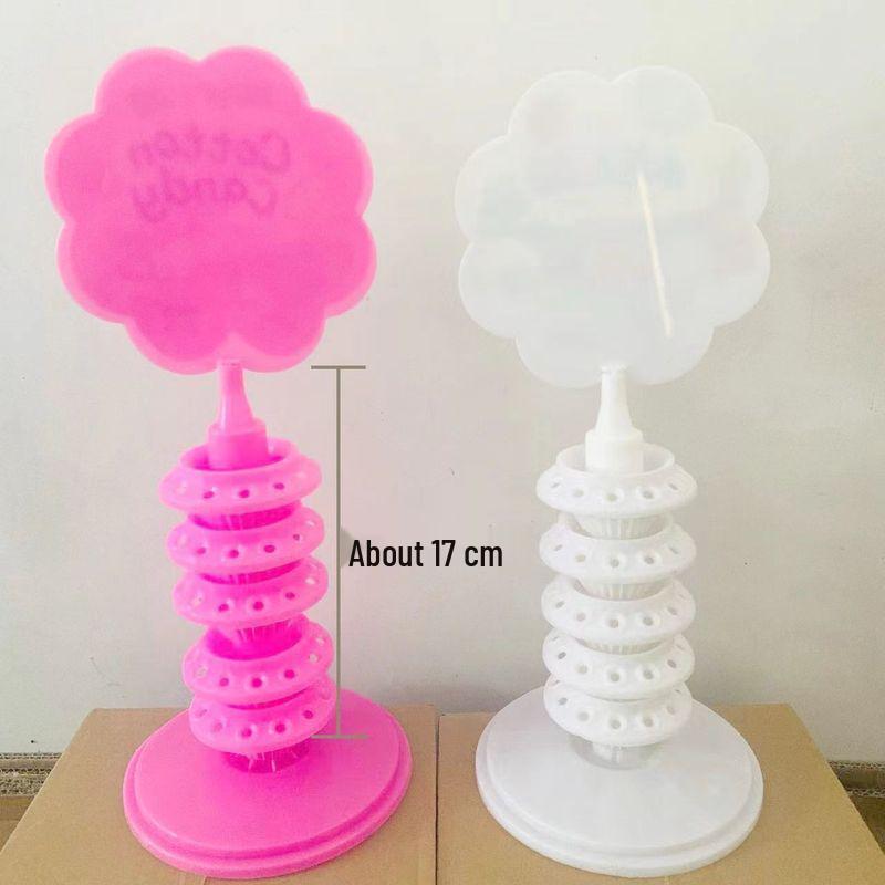 Candied Hawthorn Display Stand for Lollipops and Cotton Candy with Plastic Base