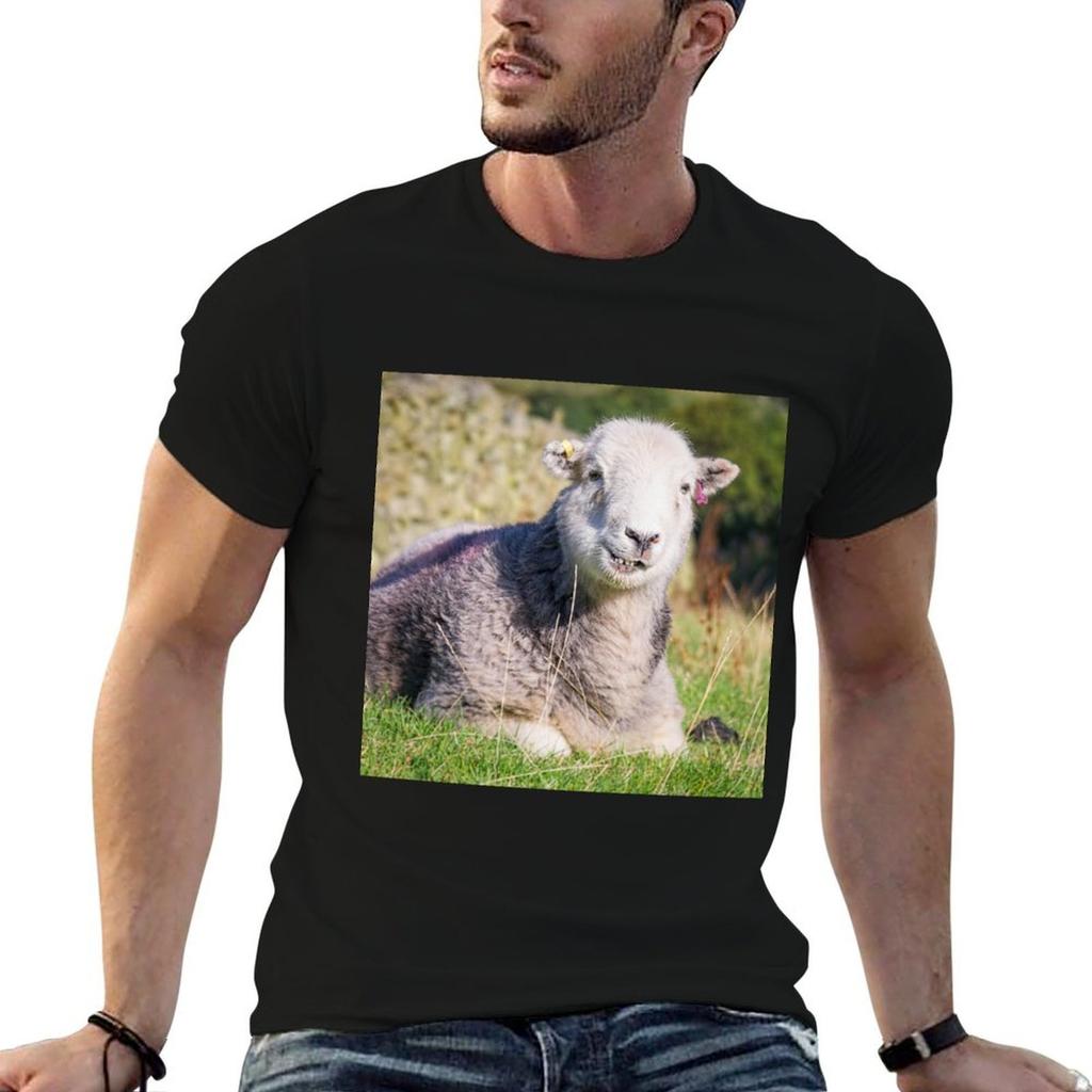 Happy Herdwick Sheep, Lake District T-Shirt Casual Basic Street Style T-Shirt