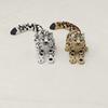 3D Printed Animals Figurine Articulated Simulation Figurine Cute Snow Leopard Model  Home Decor