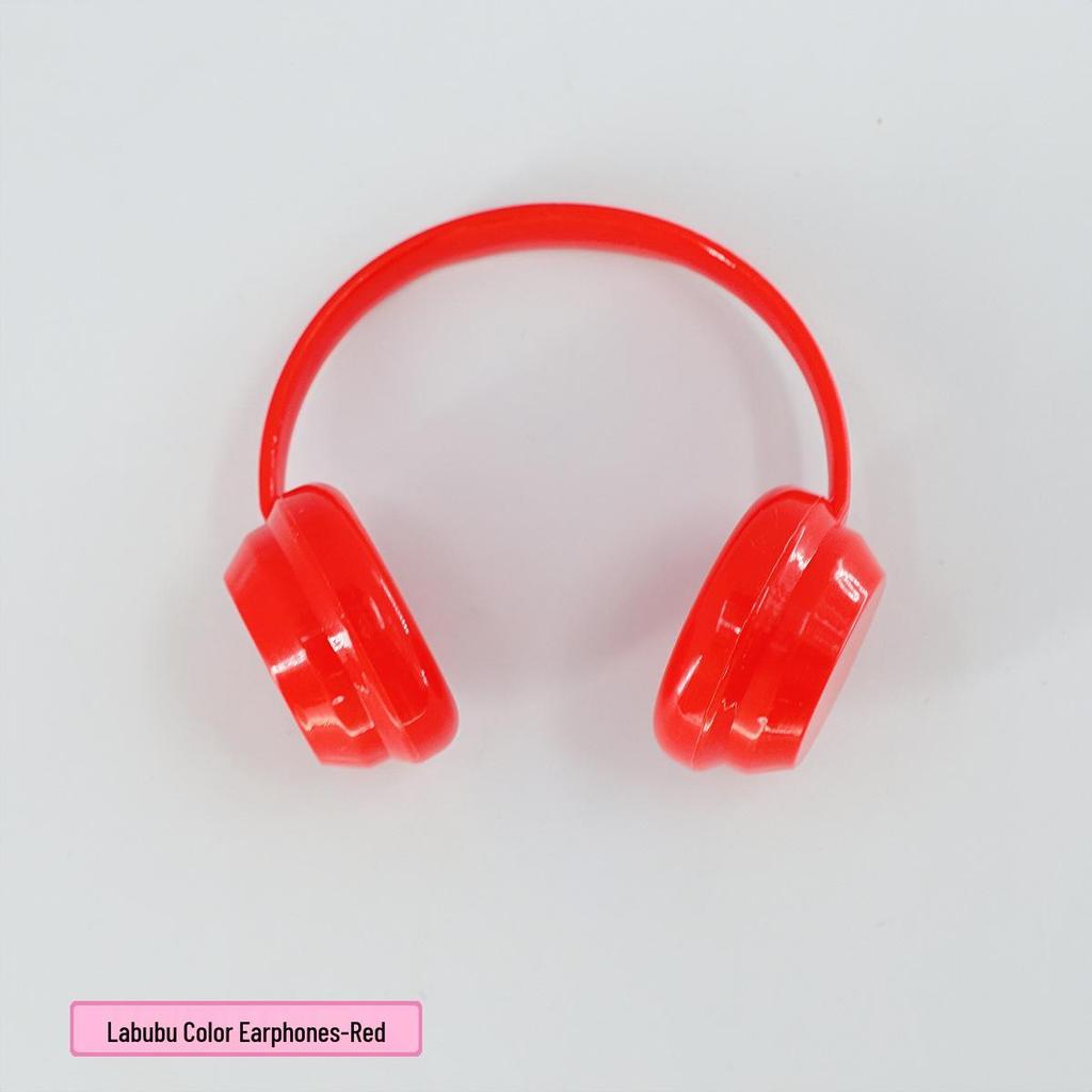 Labubu Macaron Headset Figurine Earphone Accessories & Dress-Up Photo Props