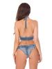 650# European & American Bar Sexy DS Lead Dancer Denim Bikini Costume for Pole Dance Performance
