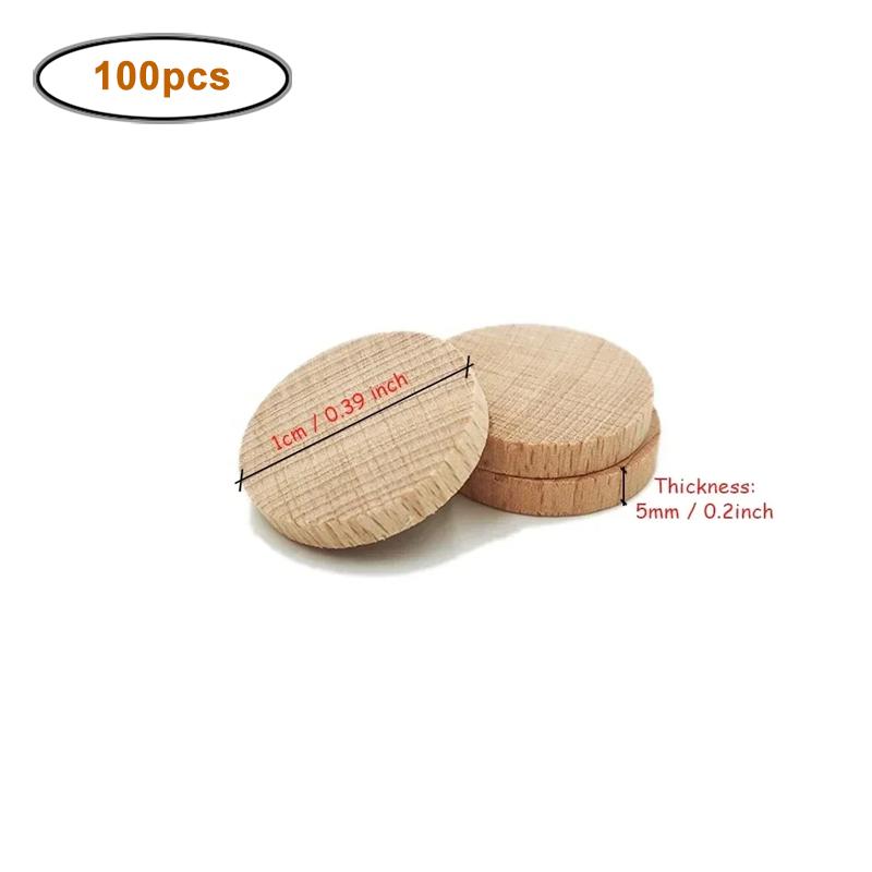 1-6cm Nedokončené dřevěné kulaté mince kotoučky, Přírodní bukové dřevěné kotoučky pro DIY řemesla umění, Malování, Laserové gravírování, Domácí dekorace