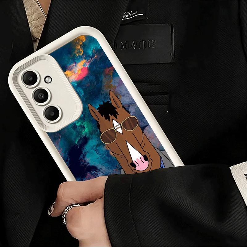 Phone Case for Samsung Galaxy S26 S25 Ultra S24 FE B-BoJack H-Horseman Funny Shell S23 Plus S22 + S21 S20 5G Soft Silicone Funda