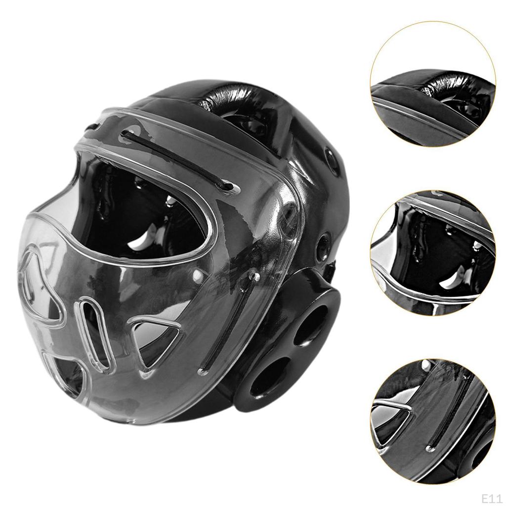 Boxen Karate Kopfschutz Trainingsmütze Praktisch Atmungsaktiv Boxkopfschutz Kinder Frauen für