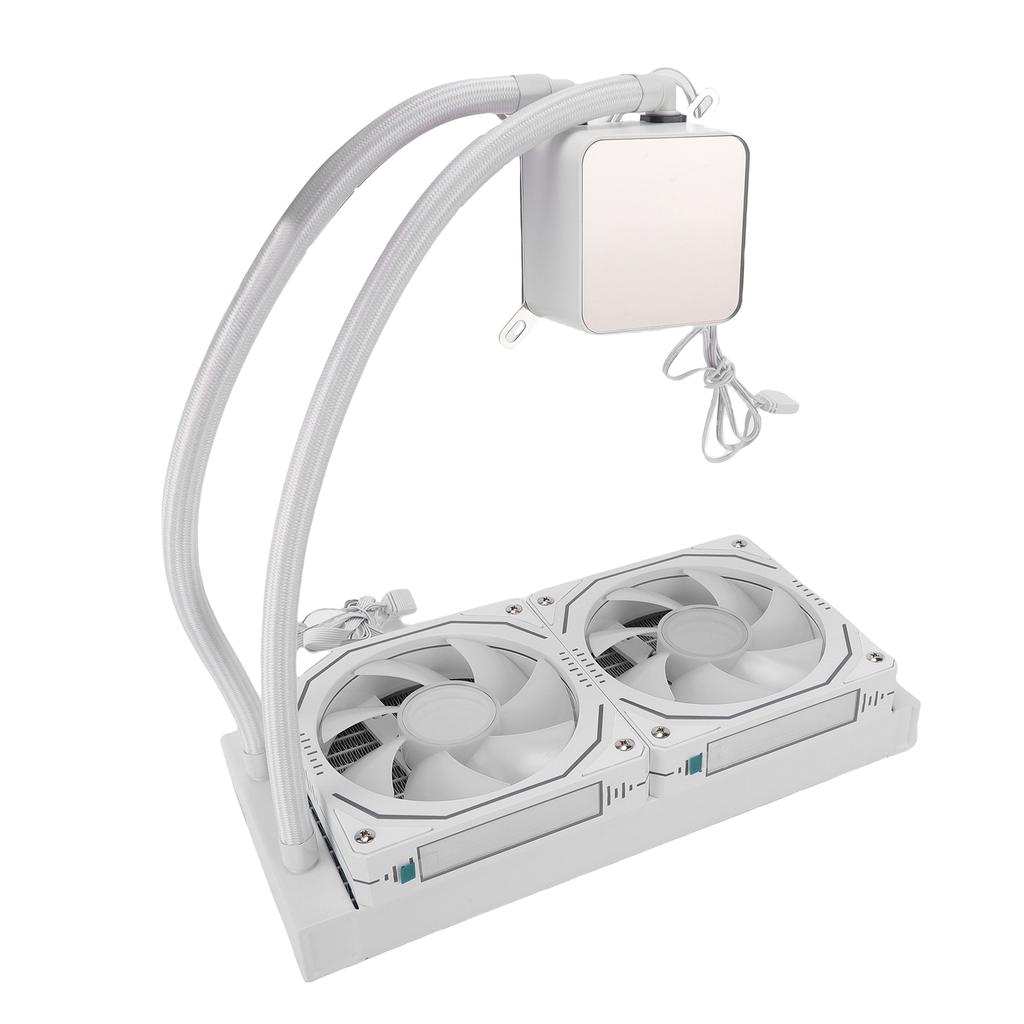 ARGB Liquid CPU Cooler Fit for AM4 AM5 Socket Close   AIO CPU Liquid Cooler 240mm   2.2 Inch LCD Screen