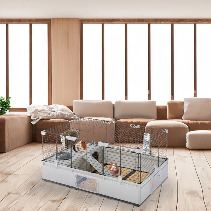 Cage de transport - Ferplast - Modular 2 - Métal et Plastique - Pour lapins et cochons d'Inde - Intérieur