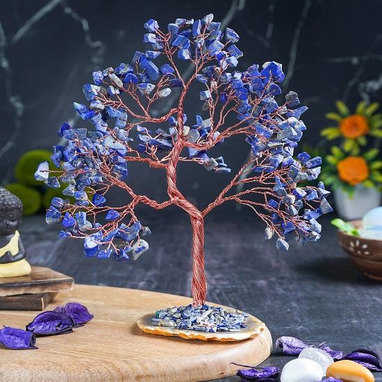 Heimdekorationsartikel, Lapislazuli-Kristallbaum, skurrile Heimdekoration, Prunkstücke für viel Glück, Geld, Kristallbaum