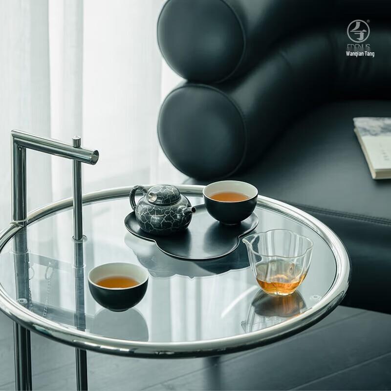 Wanqiantang Portable Ceramic Tea Set - Ancient Silver Cracked Glaze