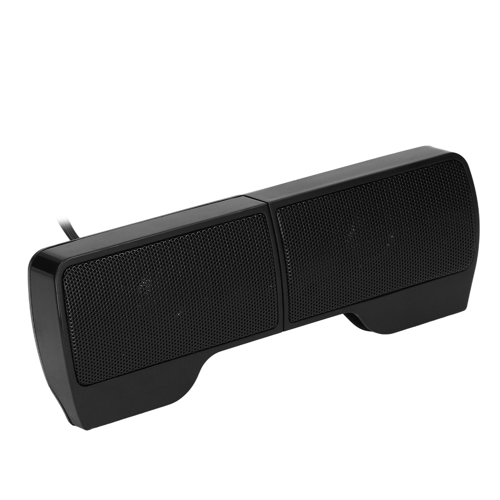 

Laptop Speakers USB Powered Wired Monitor Soundbar Stereo Sound with Screen Clip for Monitor Notebook Tablets TV