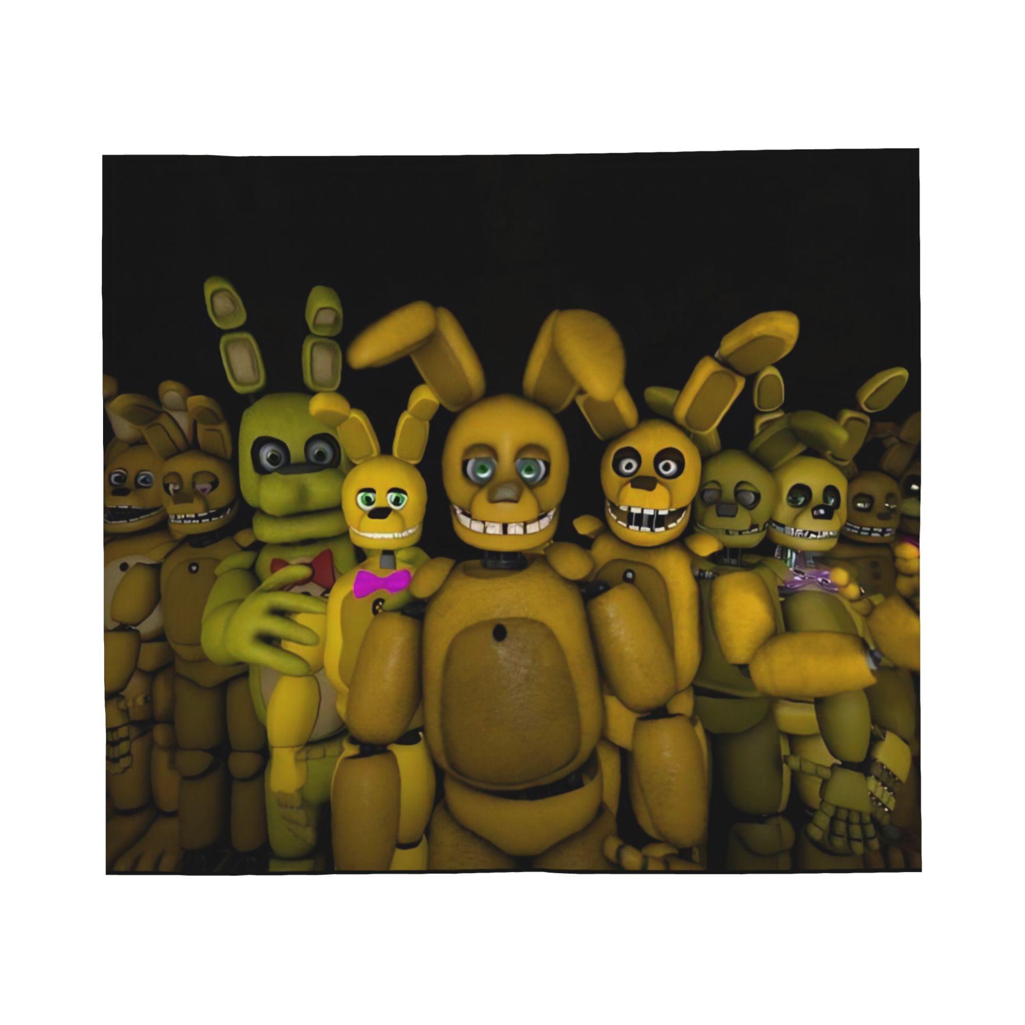 

Springtraps Horror Game Fans Fnaf Blanket Multiple Sizes Soft and Lightweight Throw Blankets for Sofa Couch and Bed 75x90cm
