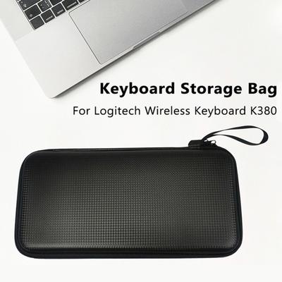 Keyboard Storage Bag for Logitech K380 Shockproof Dustproof Water-Resistant EVA Case Wireless Keyboards Protective Carrying Case