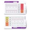 Quick Reference EKG Rhythm Interpretation Card Dual-Sided Portable Interpretations Pocket Card DIY ECG Badge Card