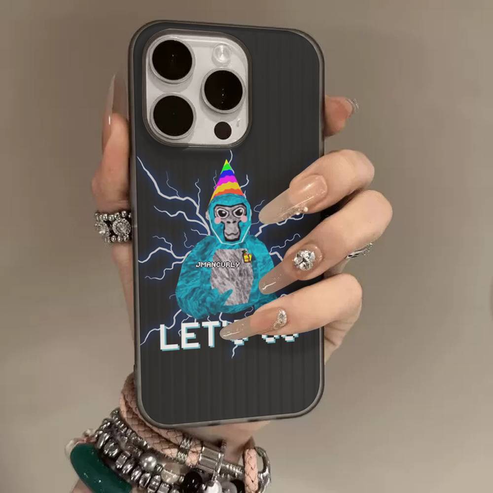 

Gorilla Tag Jmancurly Monke Merch For IPhone 17 16 15 Plus Pro Max 12 14 Plus 11 13 Wave Corrugated Stripe Funda Phone Cover iPhone 15 pro