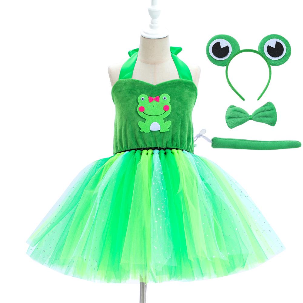 Girls' Cartoon Animal Mesh Tutu Dress for Cosplay