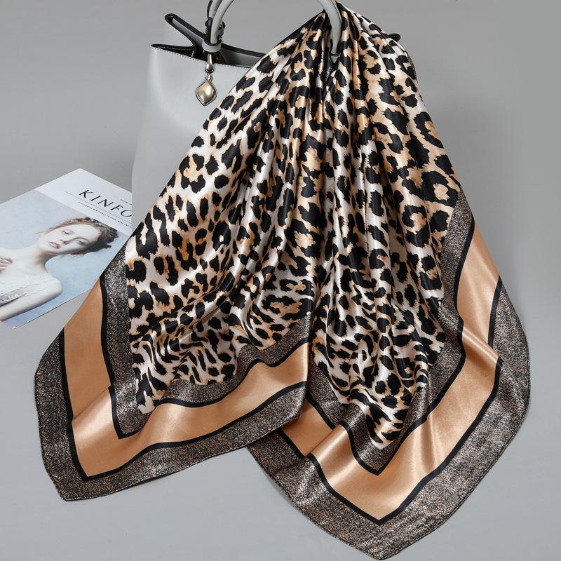 90 Square Scarves, Silk Scarves, Women's New Spring and Summer High-end Sense Versatile, Thin Scarves, Shawls Outside