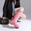 Spring new fashion women's shoes extra high women's outer wear travel wading shoes heightened waterproof women's water shoes rubber shoes overshoes