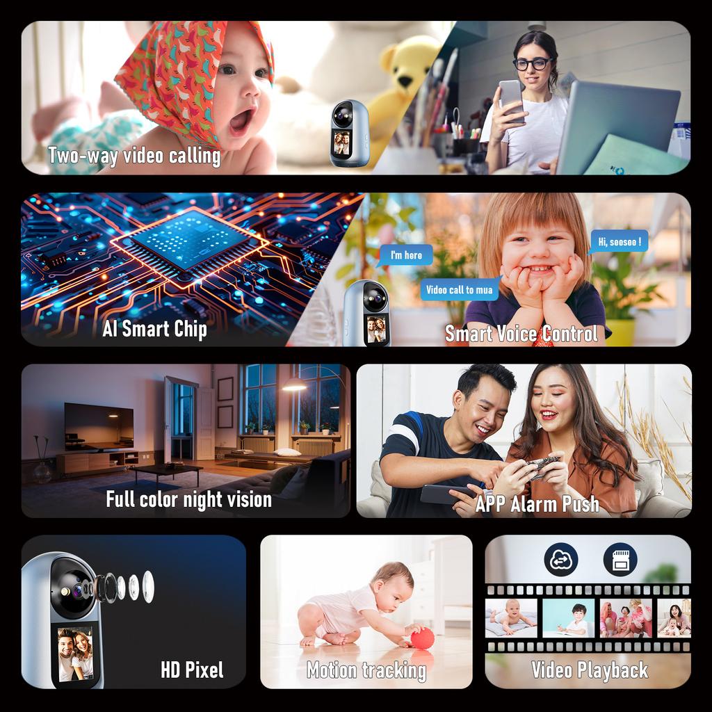 Doodle inteligentna kamera do rozmów wideo handel zagraniczny nowa eksplozja wysoka rozdzielczość gimbal bezprzewodowy monitoring