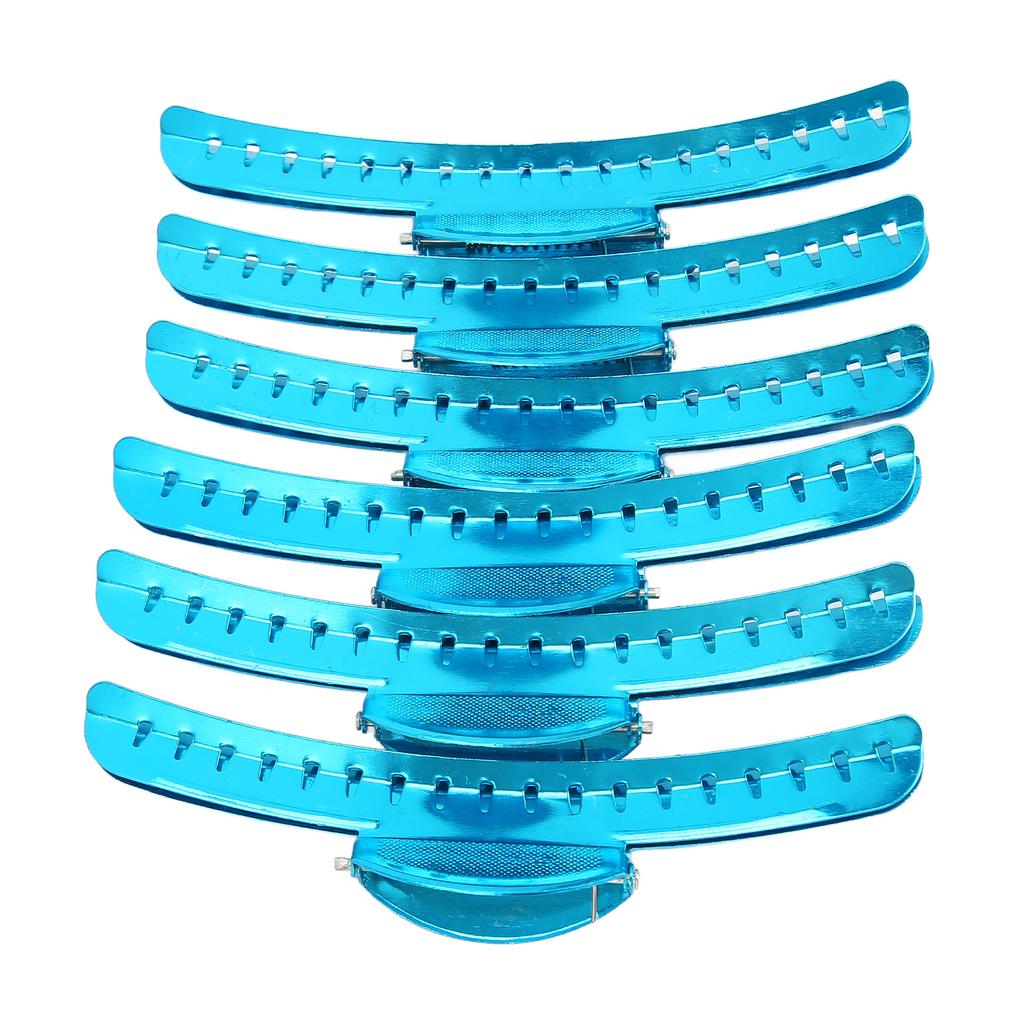 6pcs Hair Section Clamp Prevent Slip Strong Hold Lightweight Hair Styling Coloring Clips for Women