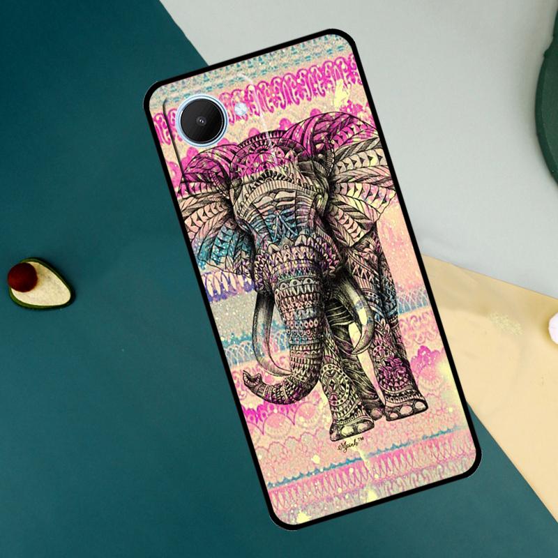 Elephant Mandala Aztec For Realme 15 14 10 11 12 13 Pro Plus C65 C67 C71 C63 C61 C55 C51 C53 C75 GT6 GT7 Pro Case