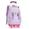 Zaino per Bambini e Ragazze Borsa da Scuola con Ruote Zaino Trolley Carino Zaino Scolastico Zaino con Ruote Portadocumenti