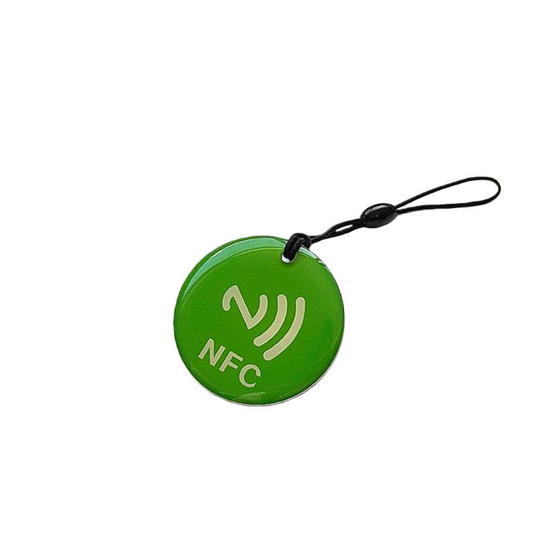 NFC Epoxy Card with NTAG215 Chip - 504 Bytes Round Tap-to-Connect Card
