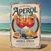 Vintage Aperol Cocktail Metal Sign for Wall Bar Cafe Decor Waterproof