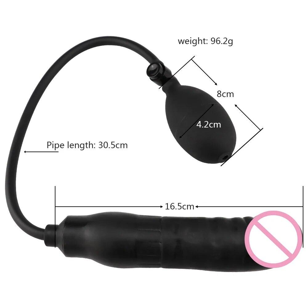 Produkte für Erwachsene Dildo für Analspielzeug Erweiterbarer Butt Plug Silikon Massager Sexspielzeug für Frauen Männer Aufblasbarer Anal Plug Hinterhof