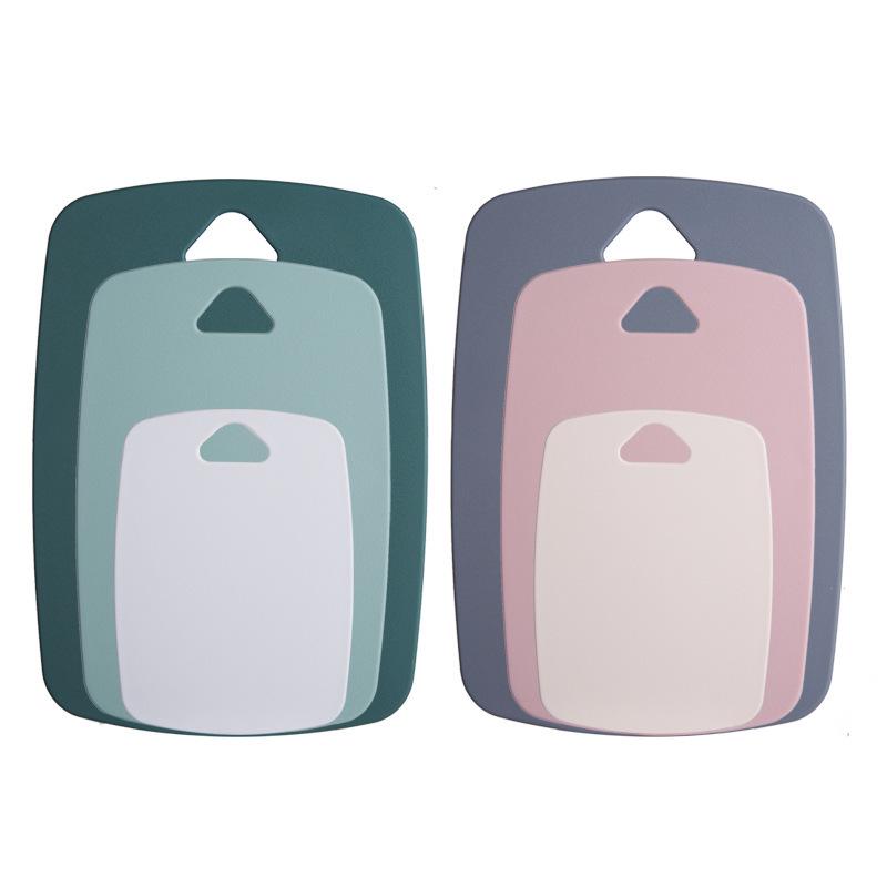 Nordic Double-Sided Cutting Board Set - 3-Piece for Fruits, Baby Food, Light Meals, and Baking