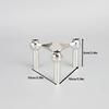 Creative 3-Leg Candle Holder Light Luxury Alloy Candelabra for Hotel, Party, Dinner & Western Restaurant Table Decor
