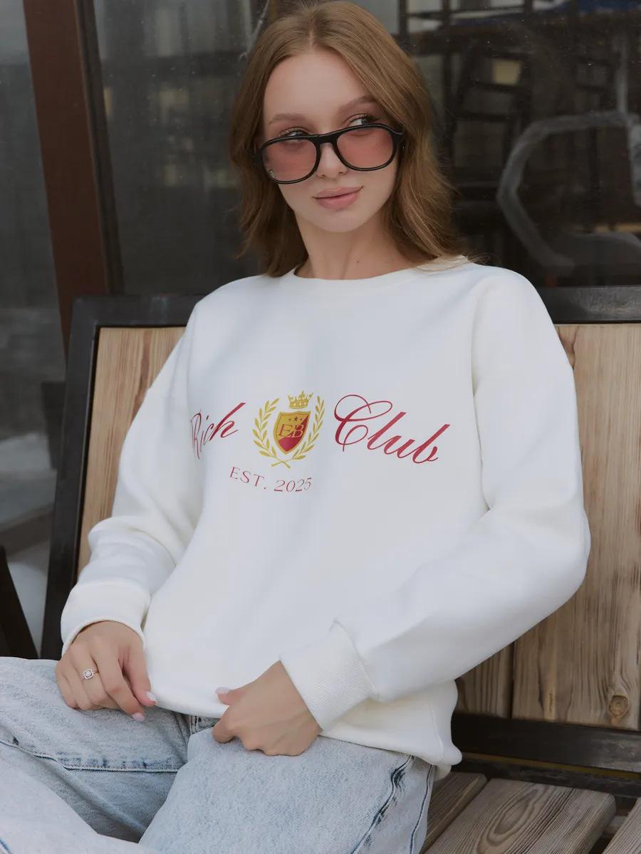 

Autumn and winter fashion personality trendy brand design sense popular printing American sweater XXXL