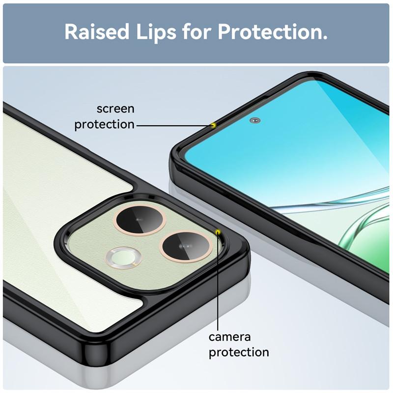 For oppo A5 Pro 5G Global Case oppo A5 Pro 5G Global Cover TPU Clear PC + Silicone Shockproof Protective Cover oppo A5 Pro 5G