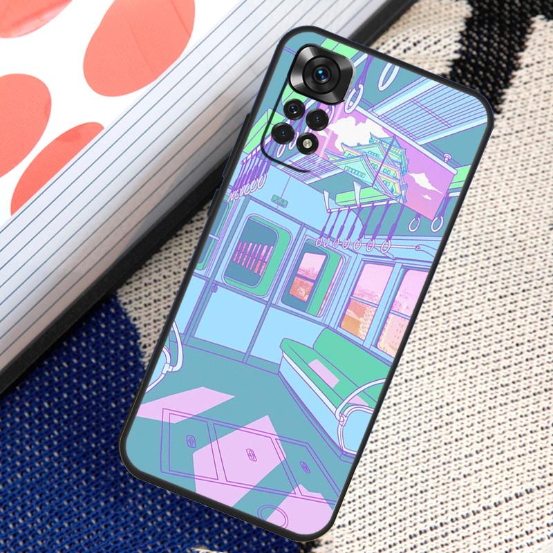 Pastel Japan Kyoto City Case For Xiaomi Redmi Note 12 8 9 10 11 Pro 9S 10S 11S 8T Redmi 10 12C 9C 10A 10C Coque