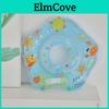 Children's Cartoon Print Pvc Swim Ring Neck Collar For Water Activities Pink Blue Inner Diameter