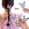 Telephone Wire Hair Ties No Crease Scrunchies for Women, Cute Pastel Floral Hair Bands, Sweet Geometric Hair Accessories